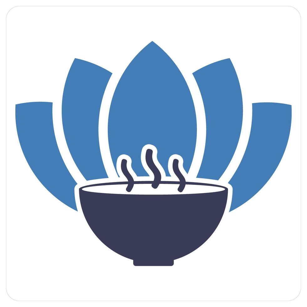 SPA andf flora icon concept vector