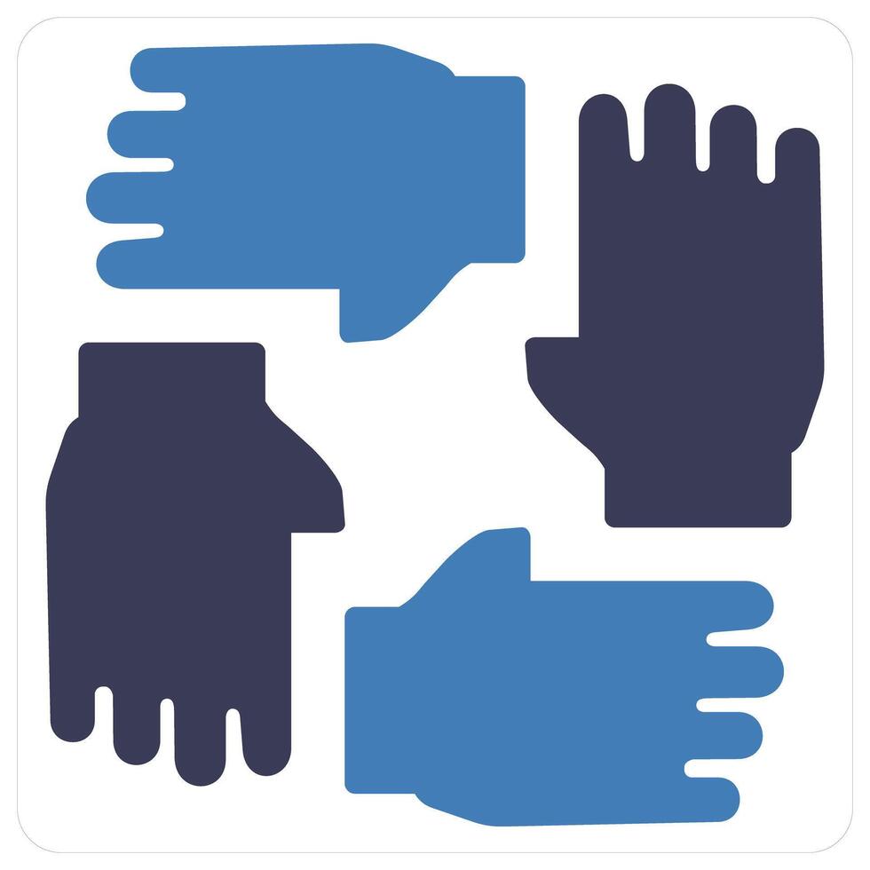 Collaboration and meeting icon concept vector
