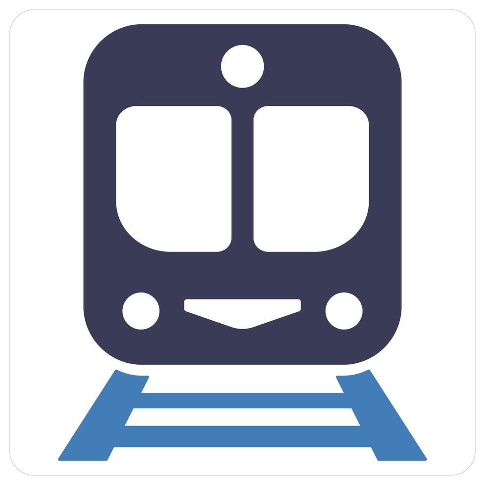 Train and vehicle icon concept vector