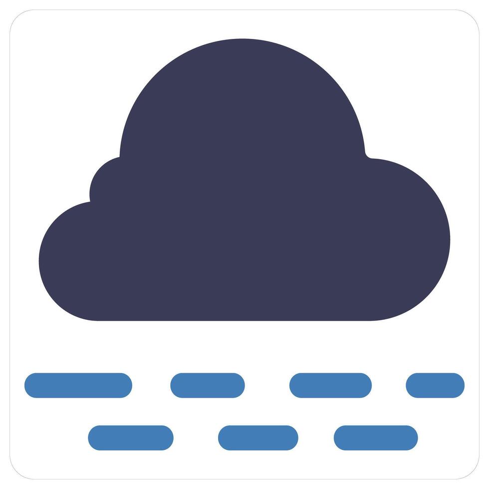 Fog and winter icon concept vector