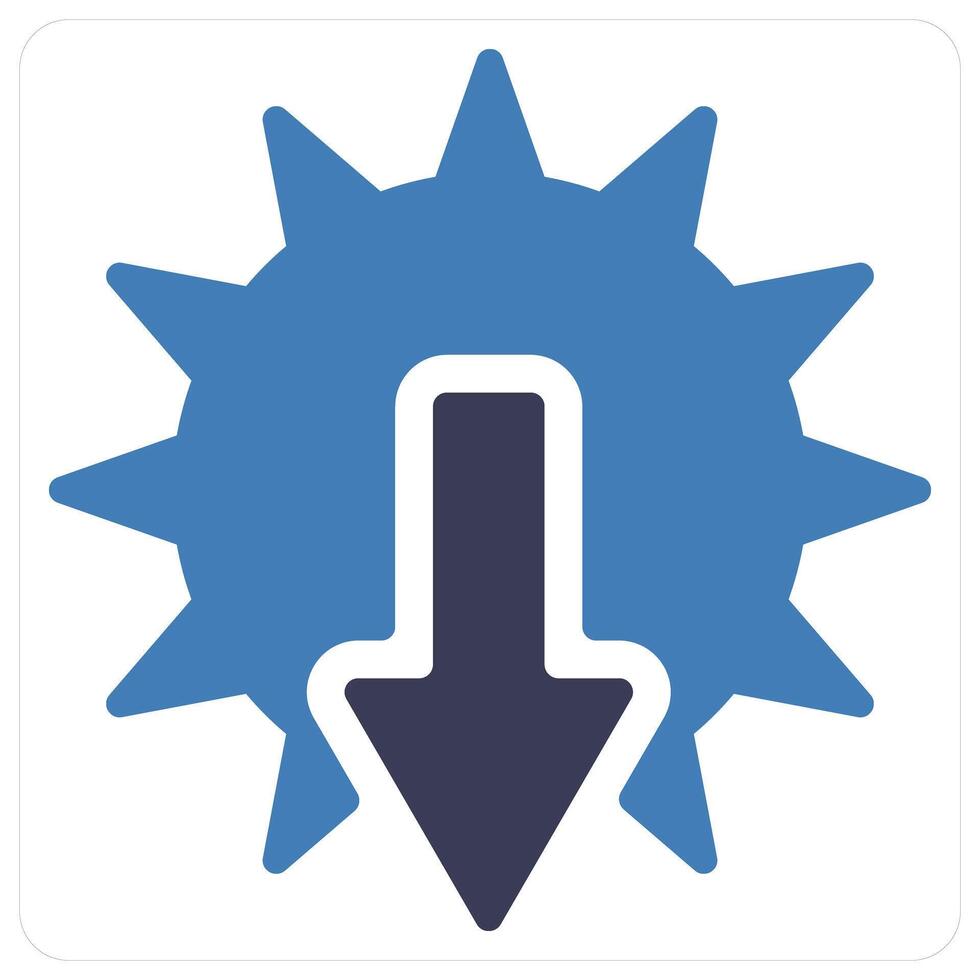 Sunset and weather icon concept vector