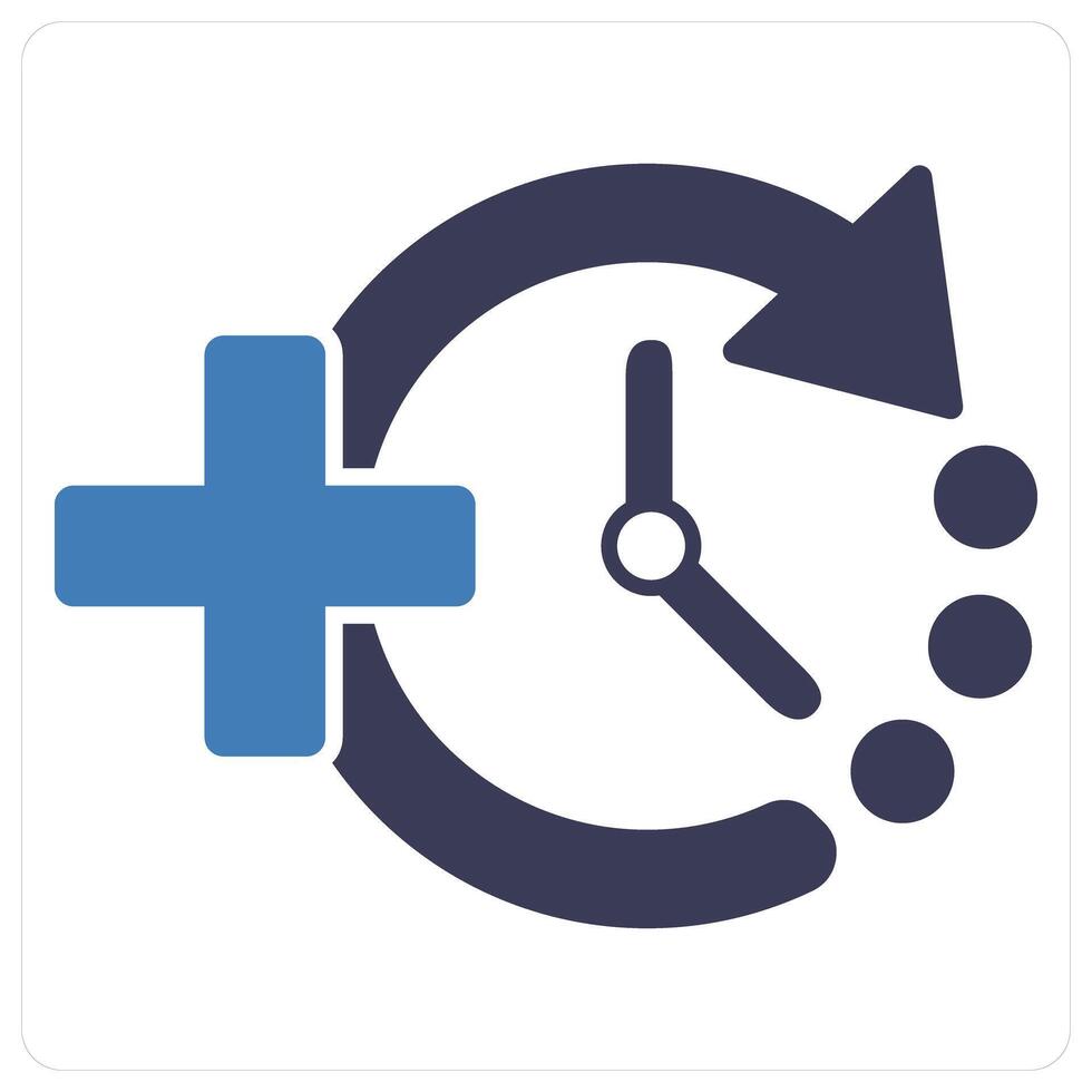 Add Time and clock icon concept vector