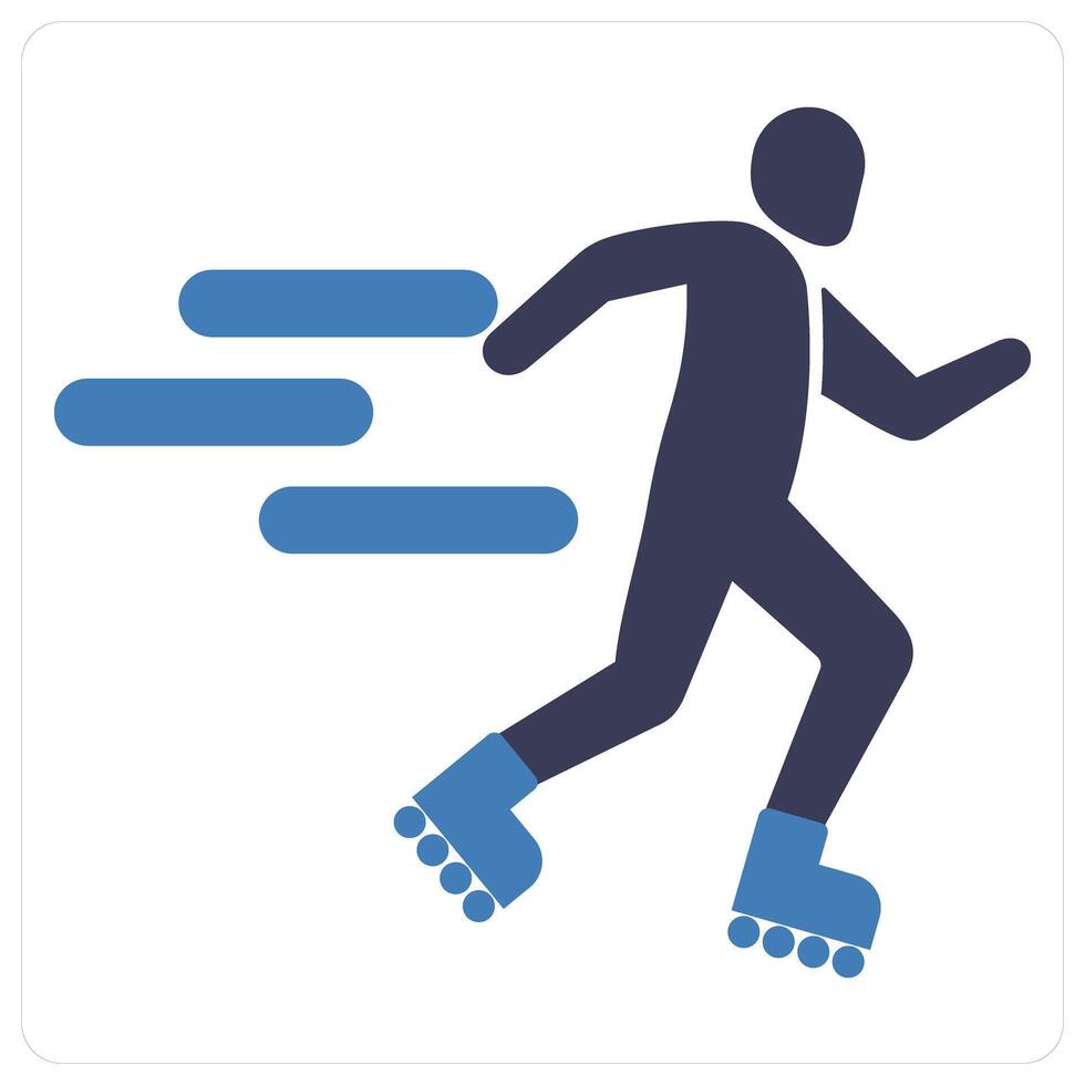 Roller skating and skate icon concept vector