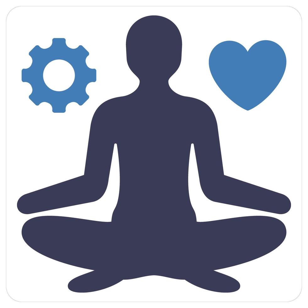 Stress management and anxiety icon concept vector