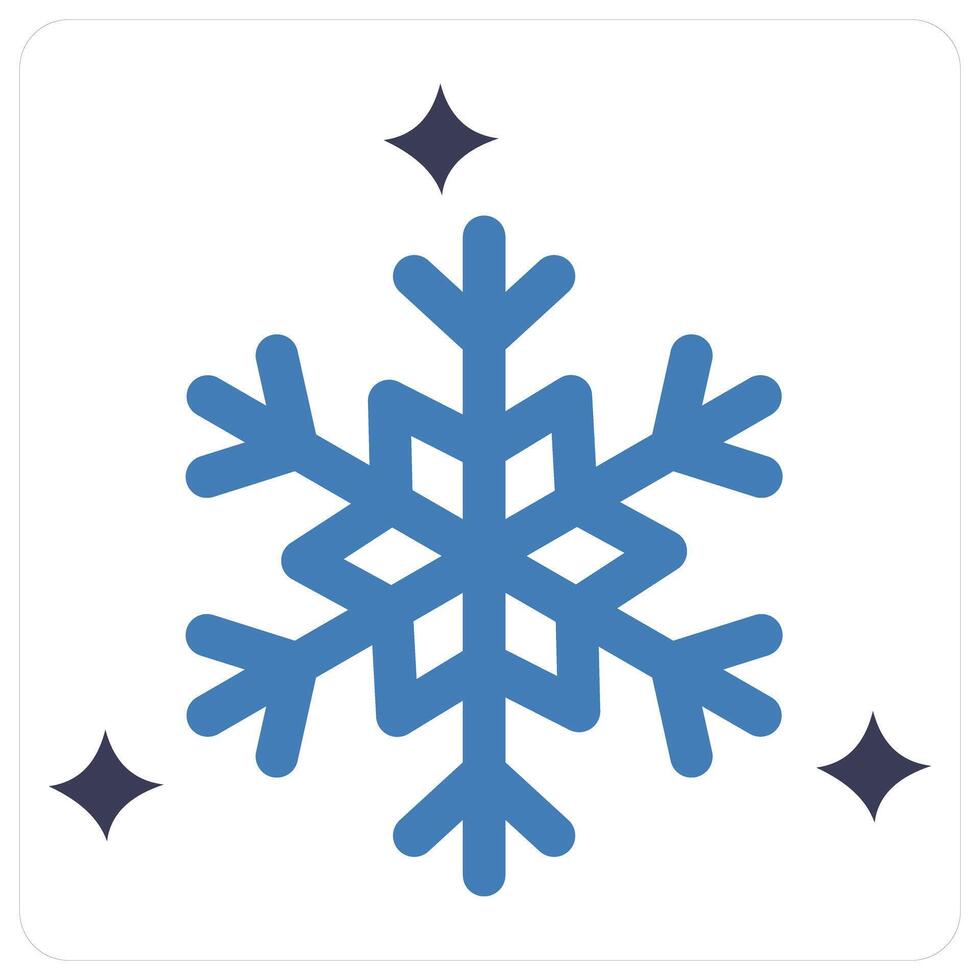 Snow Flake and winter icon concept vector