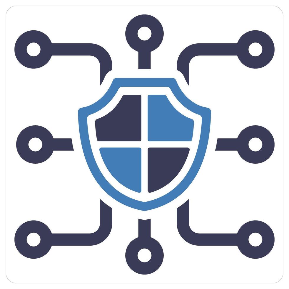 BlockChain and network icon concept vector