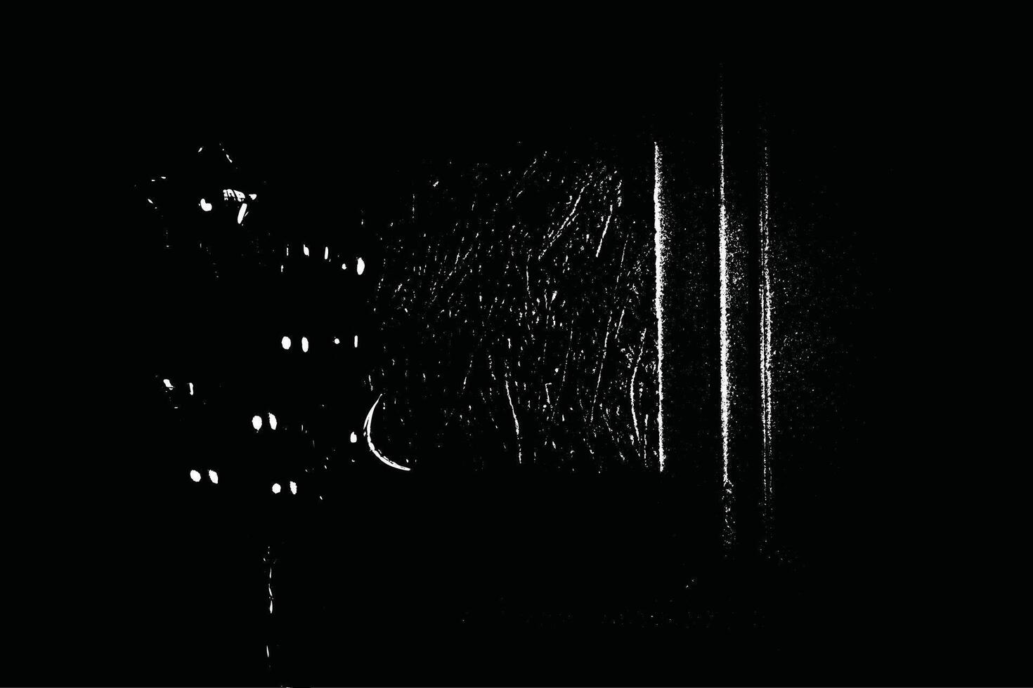 Dark Scratchboard Glitch Texture with Monochrome Aesthetic and Static Noise for Abstract Designs vector