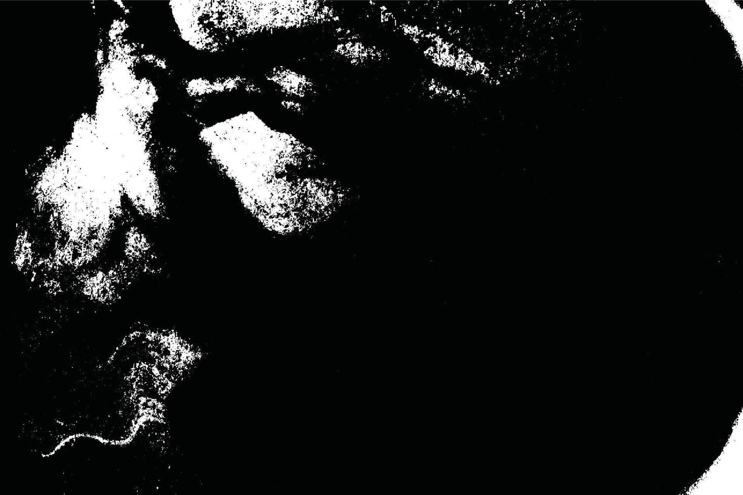 Monochromatic Black and White Texture with Grunge, Grainy Effects, and Celestial Noir Design Elements vector