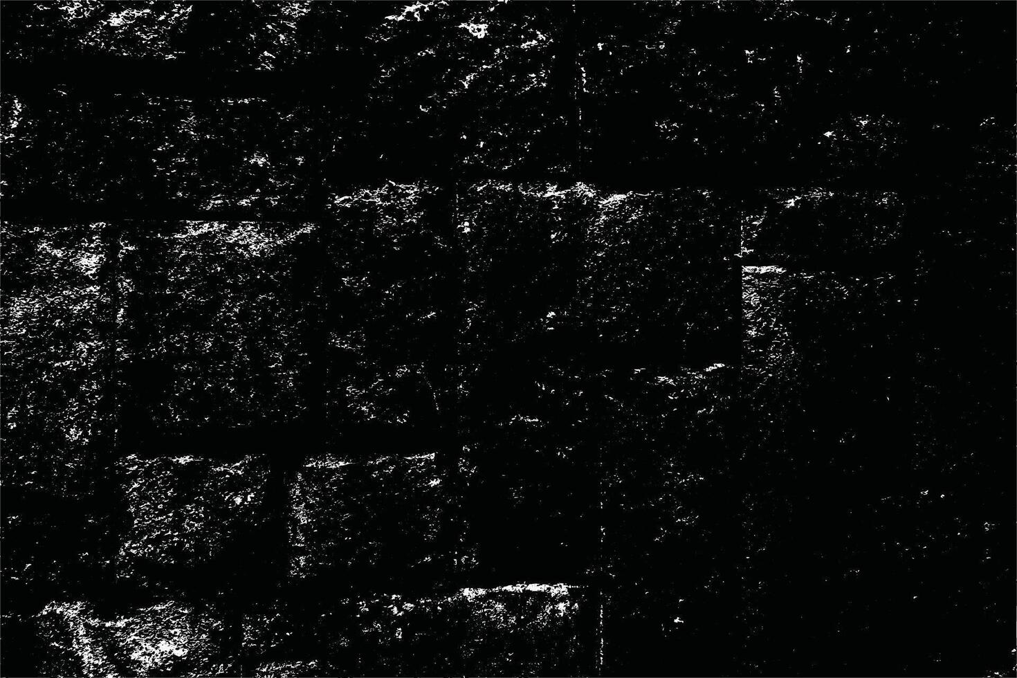Distressed Black and White Wall Texture with Grunge and Aged Effects for Monochrome Backgrounds vector