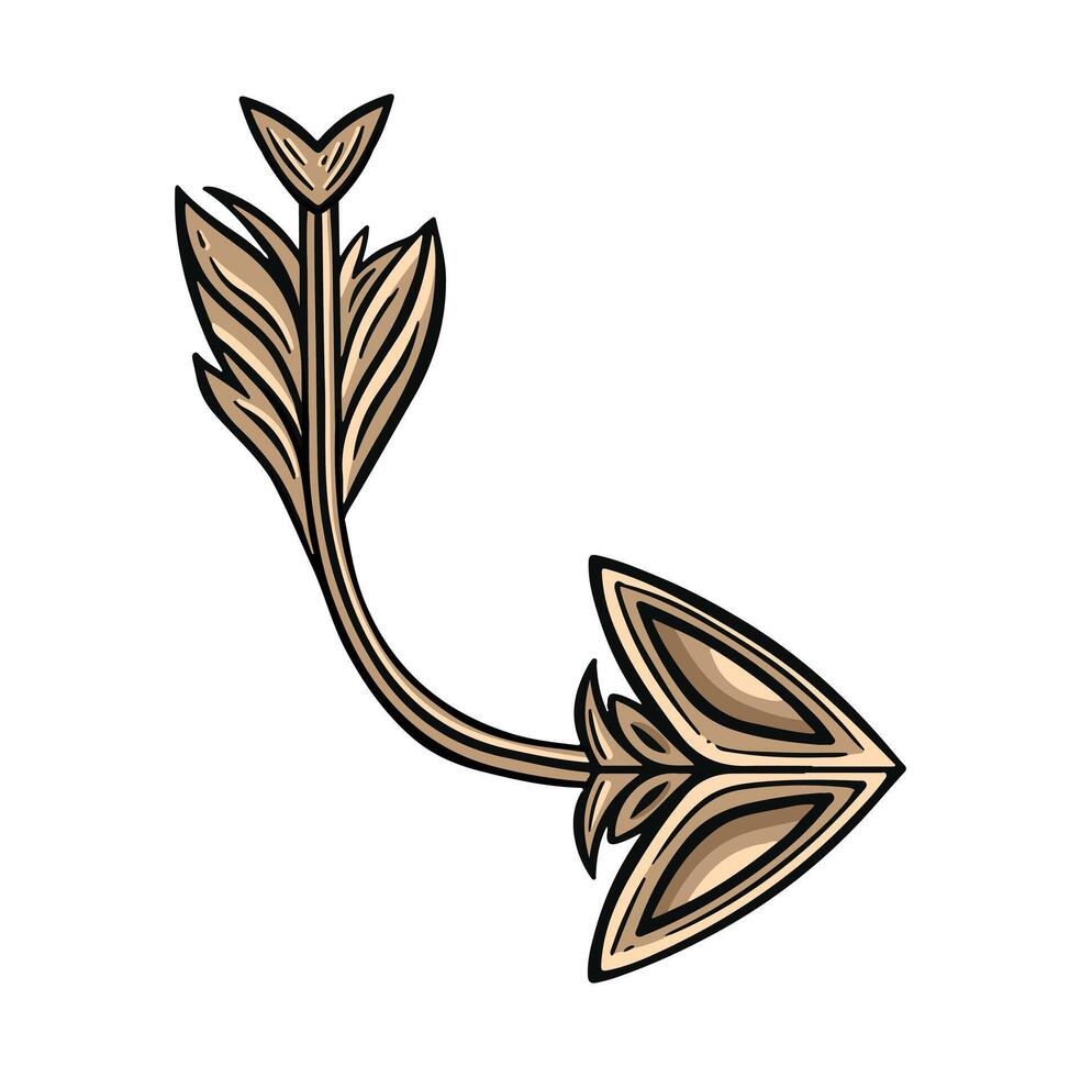 Retro arrow refresh symbol in retro style vector