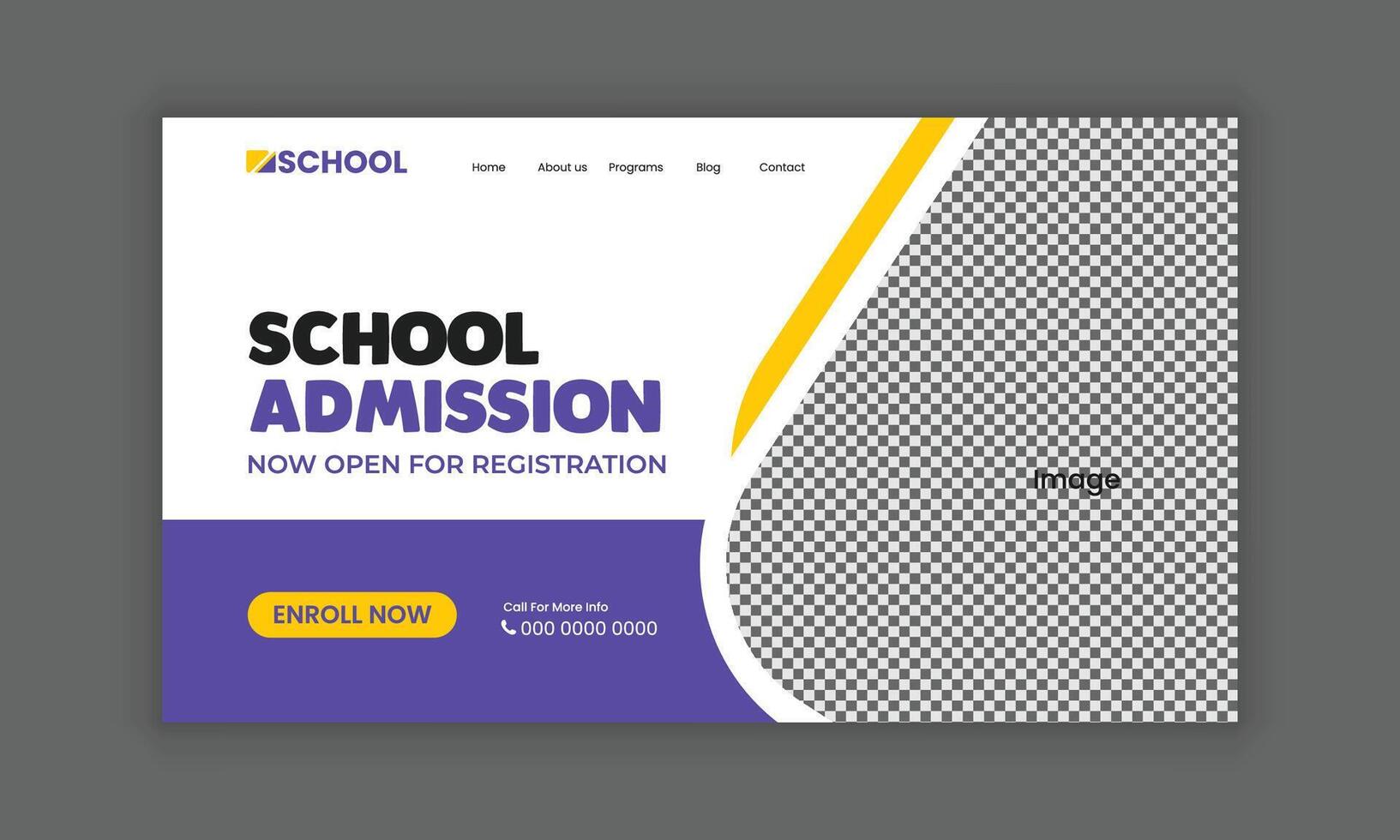 Creative kindergarten-filled web banner designs, playful website hero sections, and banner templates vector