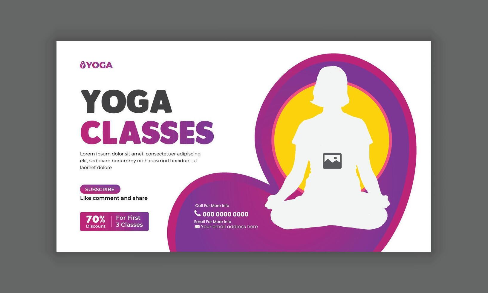 Thumbnails design of International Yoga Day vector