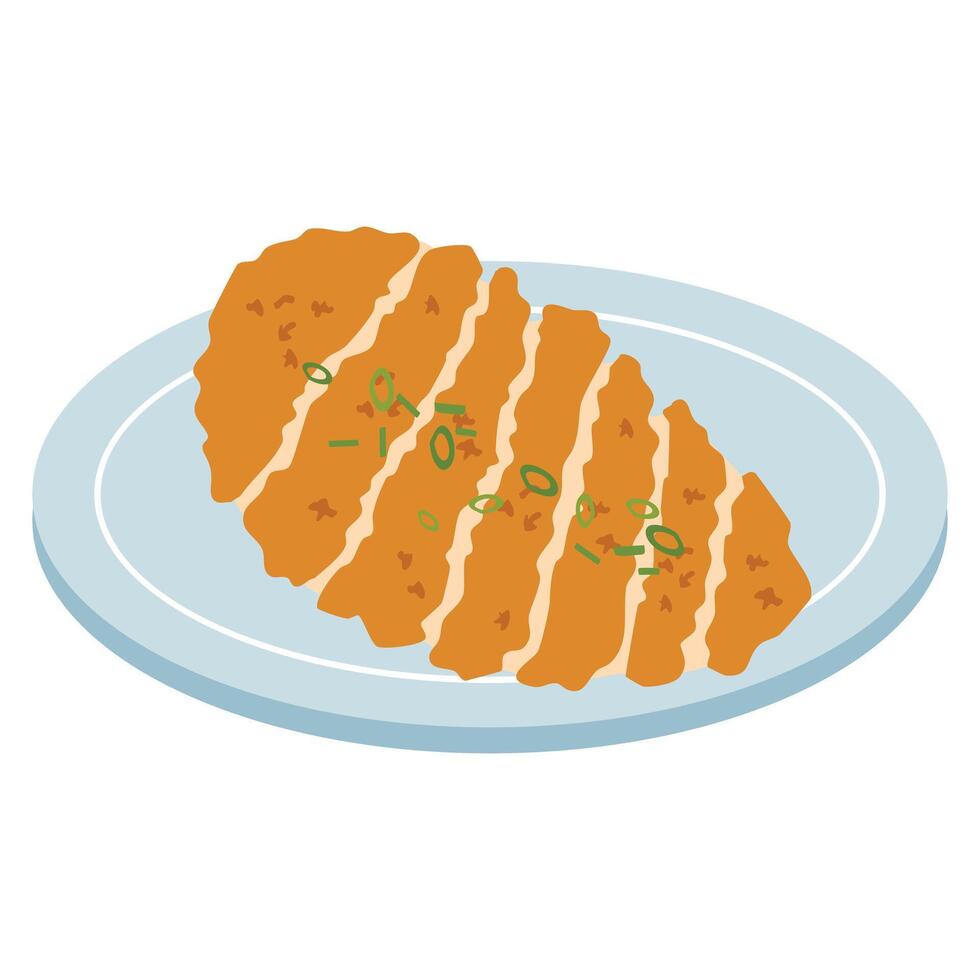 Western Food Chicken Nugget Illustration vector