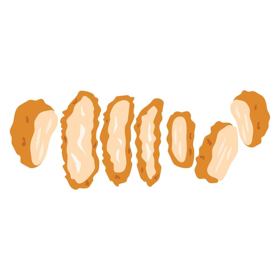 Illustration Japanese Food Chicken Katsu vector