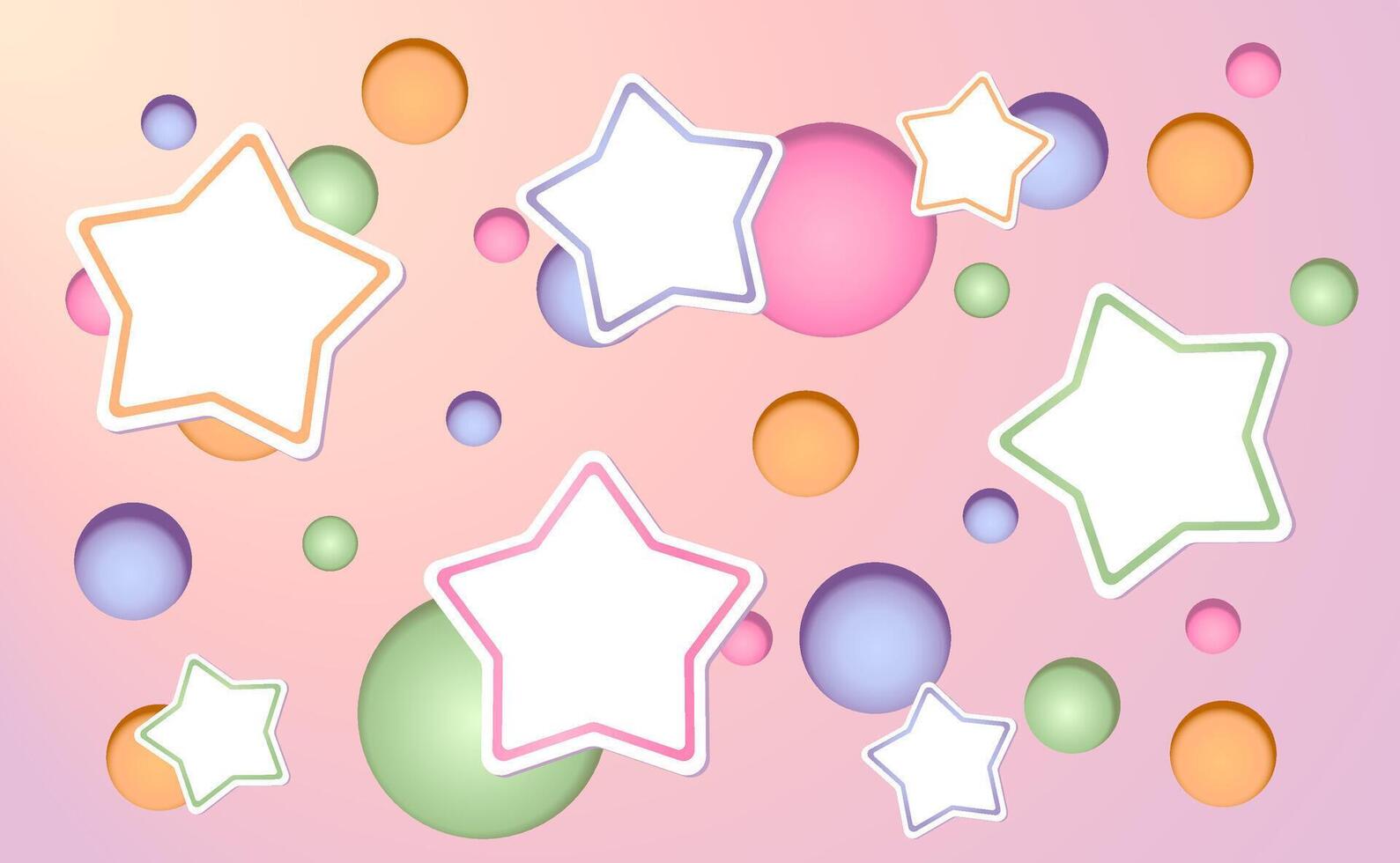 Star color gradient background from light to dark vector