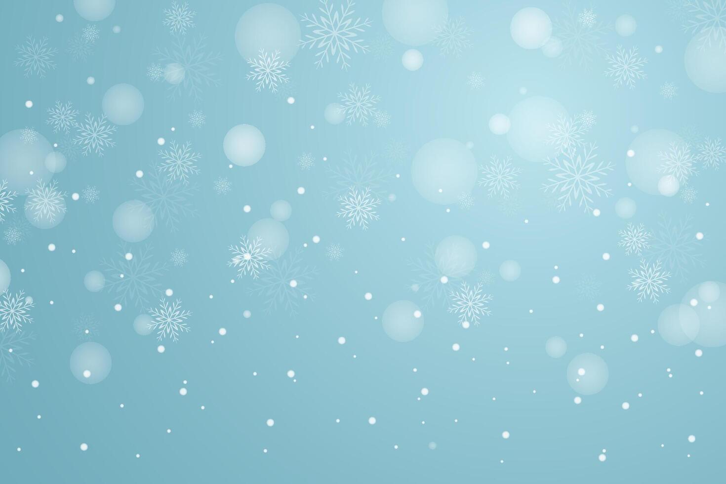Christmas background design with falling Snowflakes illustration vector