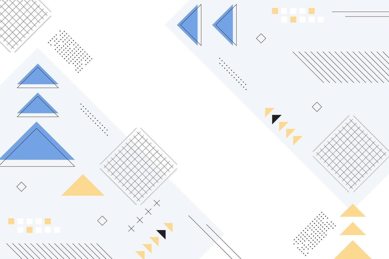 Abstract geometric background design with triangle accents vector