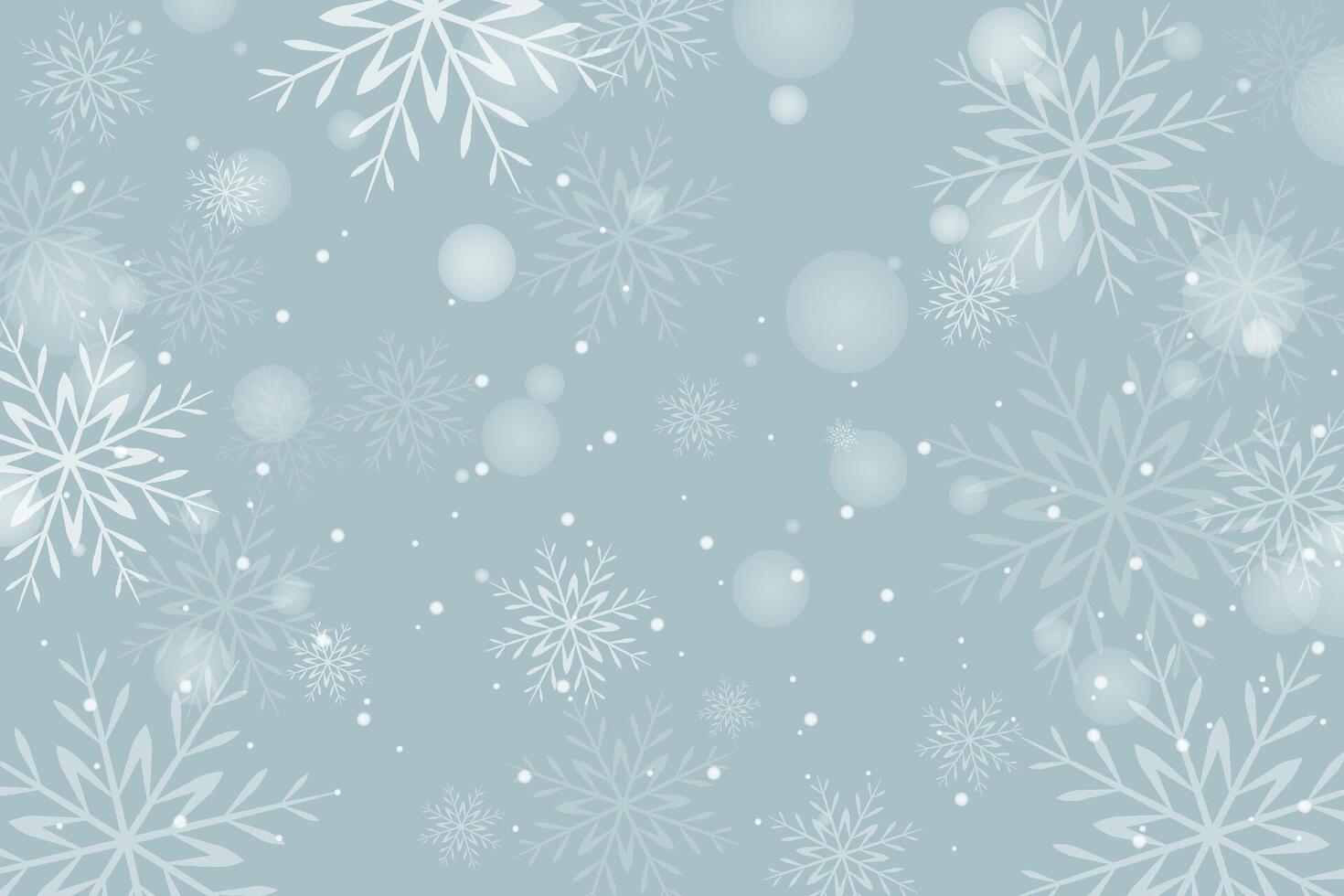 Beautiful Snowflake and bokeh Christmas background design vector