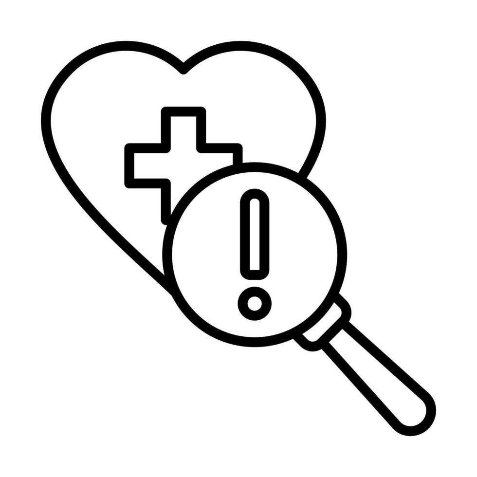 Health Troubles icon line illustration vector