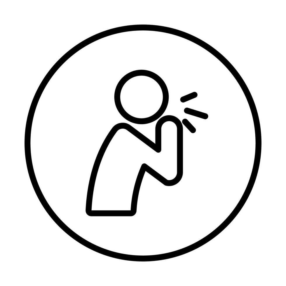 Common Cold icon line illustration vector