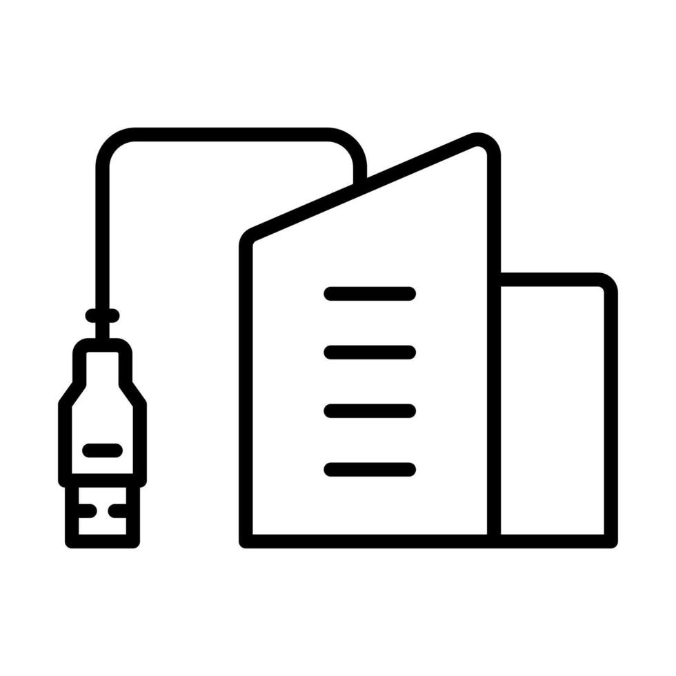 Office Hub icon line illustration vector