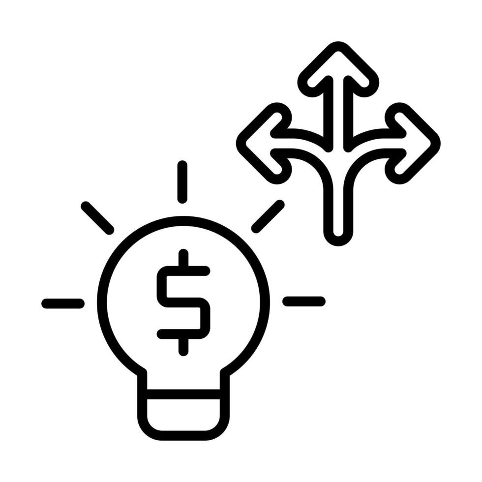 Biz Junction icon line illustration vector