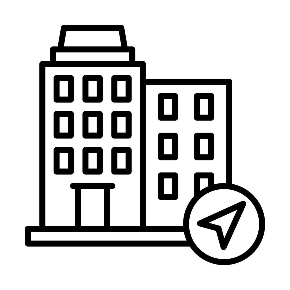 Office Navigator icon line illustration vector