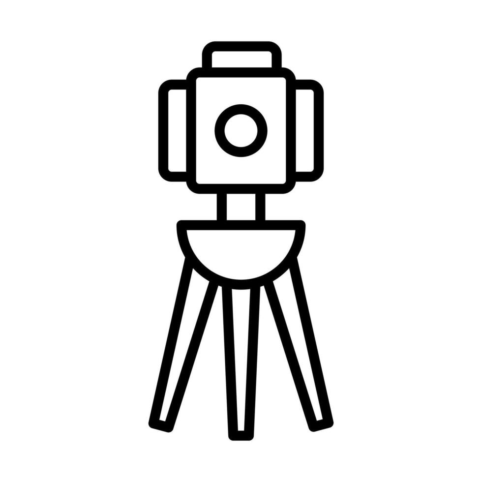 Surveyor Tool icon line illustration vector