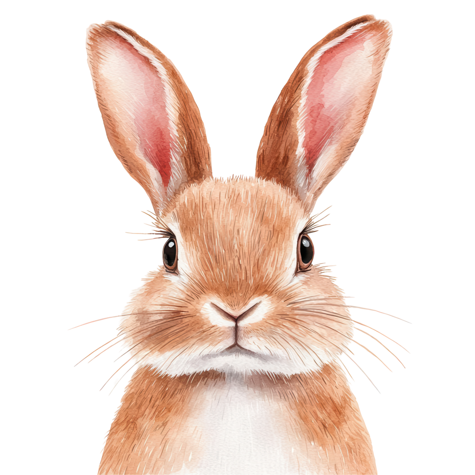 Cute bunny with expressive features. png