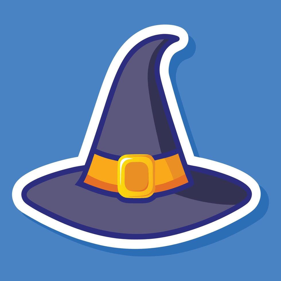 Enchanting Elegance The Iconic Witch Hat Design vector