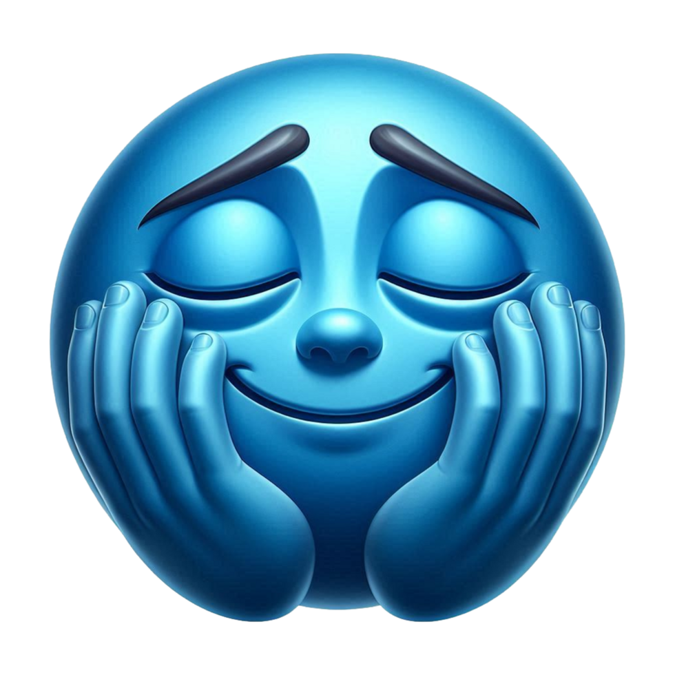 relajado emojis, aliviado sonrisa, pacífico cara emojis, png