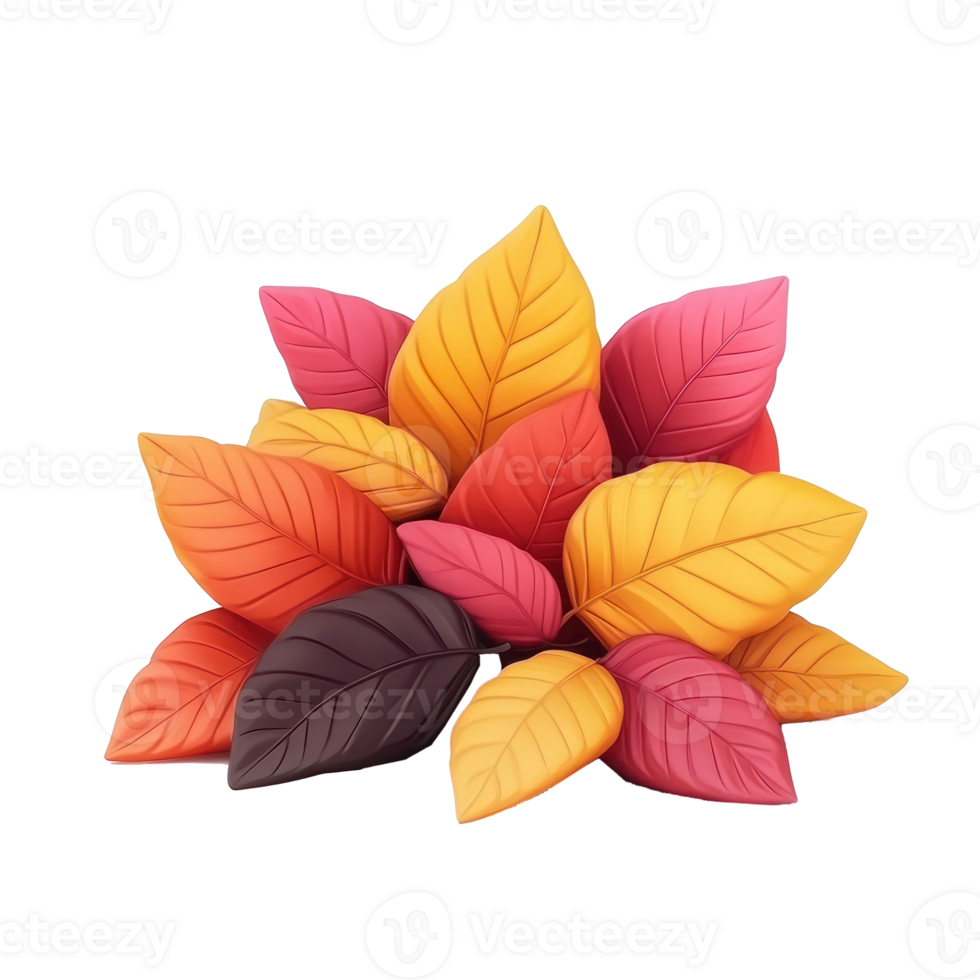 autumn leaves on transparent background png