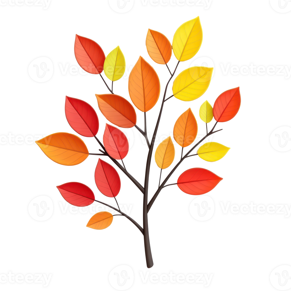 autumn leaves tree icon, , transparent background png