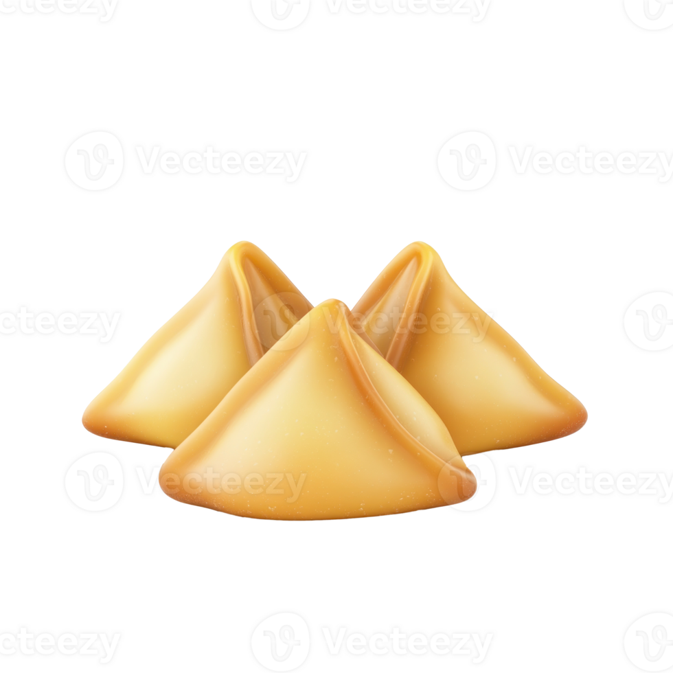 three dumplings on a transparent background png