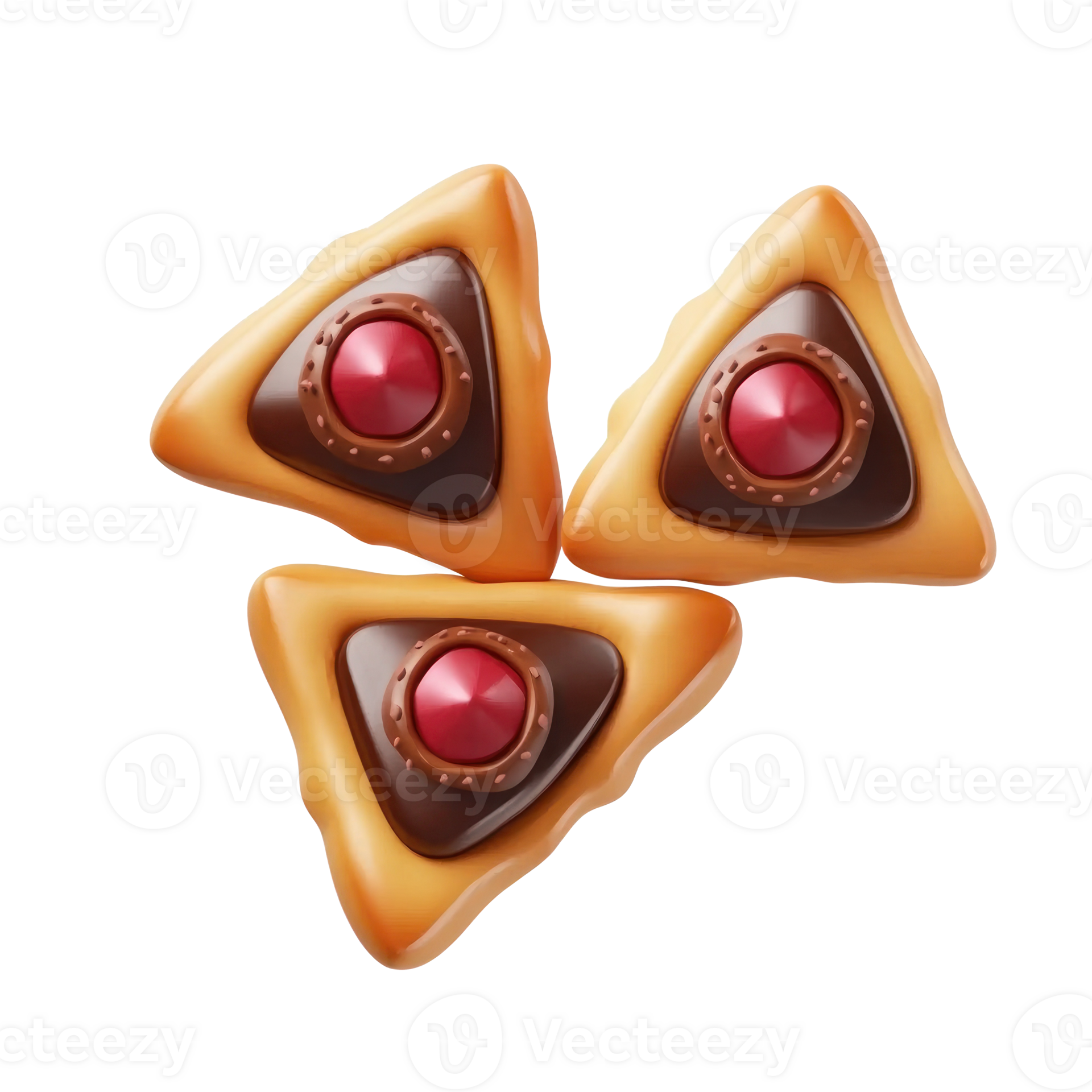 hamantaschen cookies 3D icon 51321020 PNG hamantaschen cookies 3D icon 51321020 PNG
