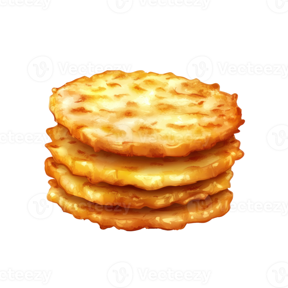 a stack of cheese biscuits on a transparent background png