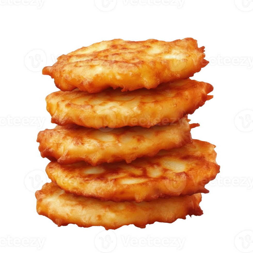 a stack of potato pancakes png