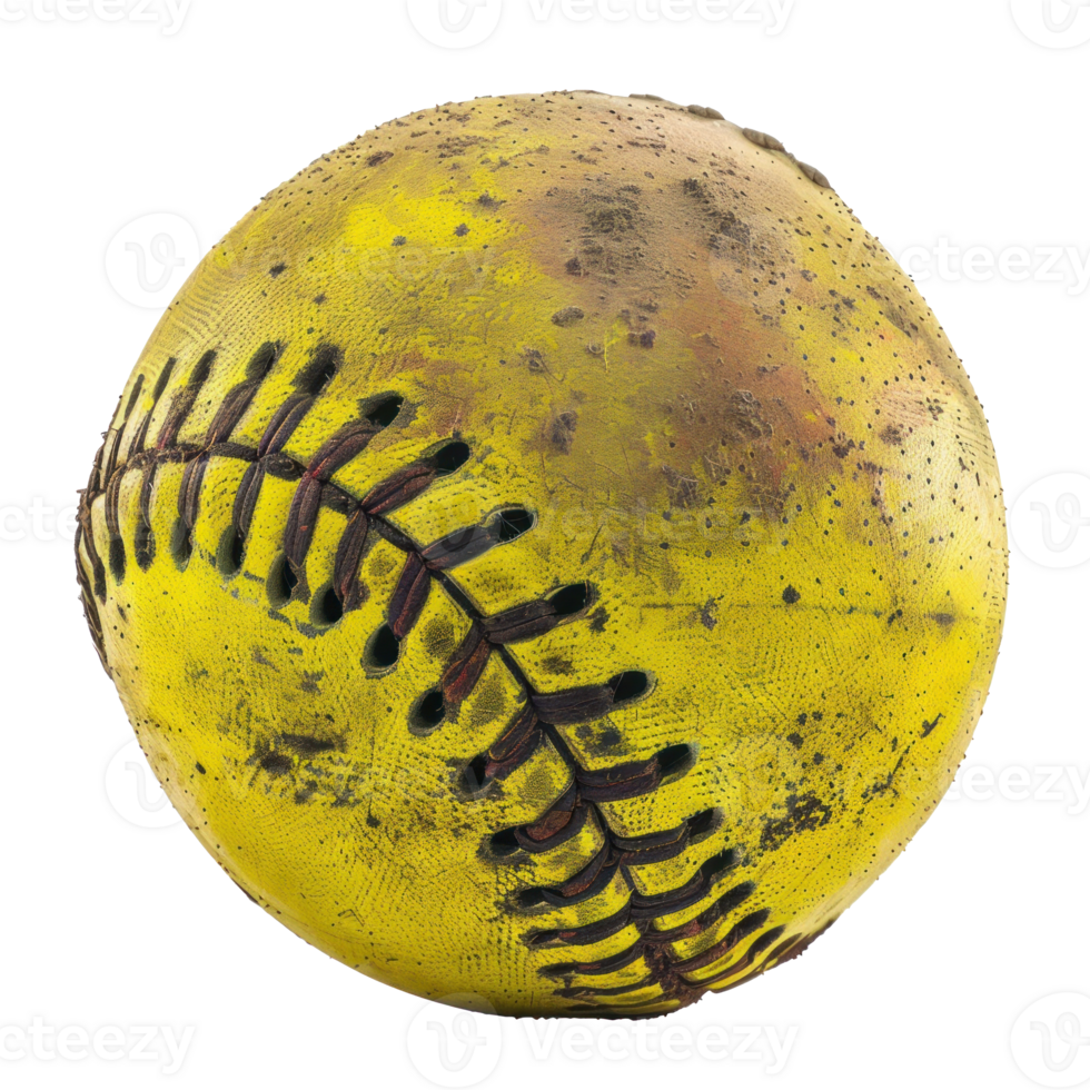 Softball isolate on transparency background png