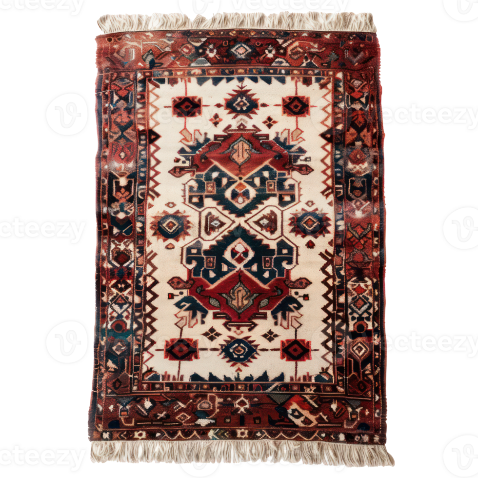 Modern Rug front view full length isolate on transparency background png
