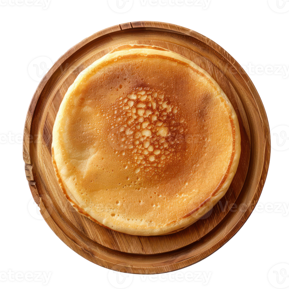 Pancake front view full length isolate on transparency background png
