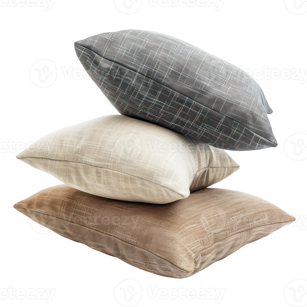 Modern Pillows side view full length isolate on transparency background png