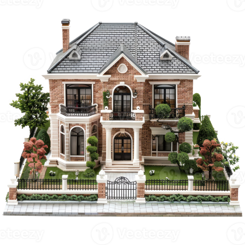 Villa isolate on transparency background png