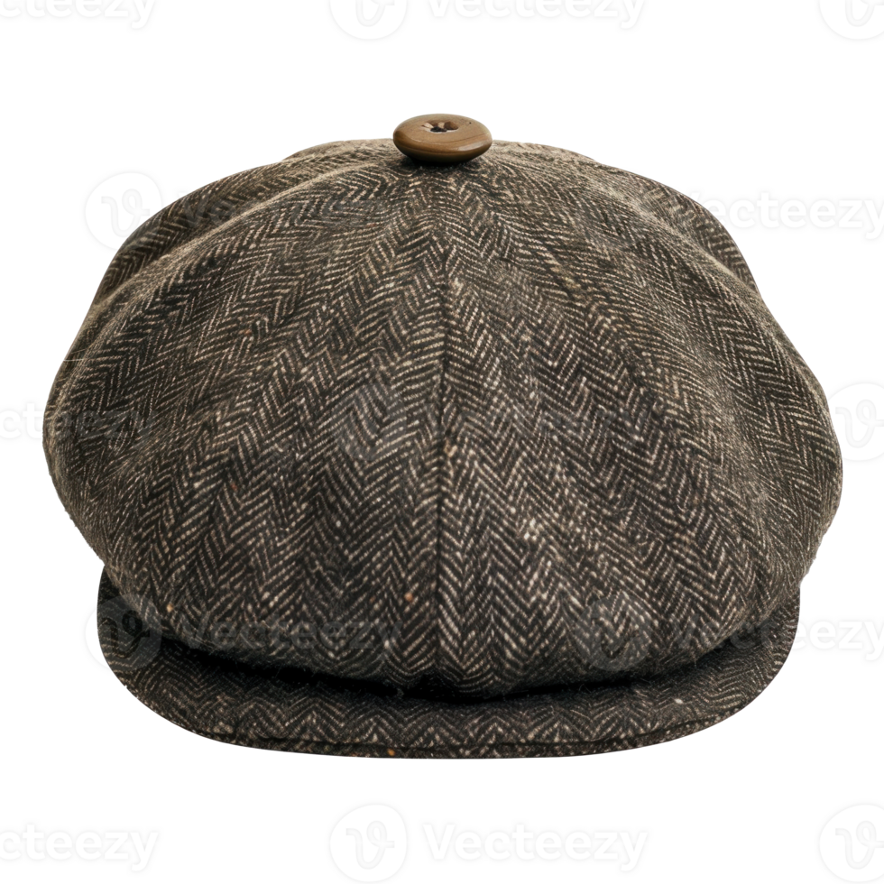 Newsboy Cap front view full length isolate on transparency background png