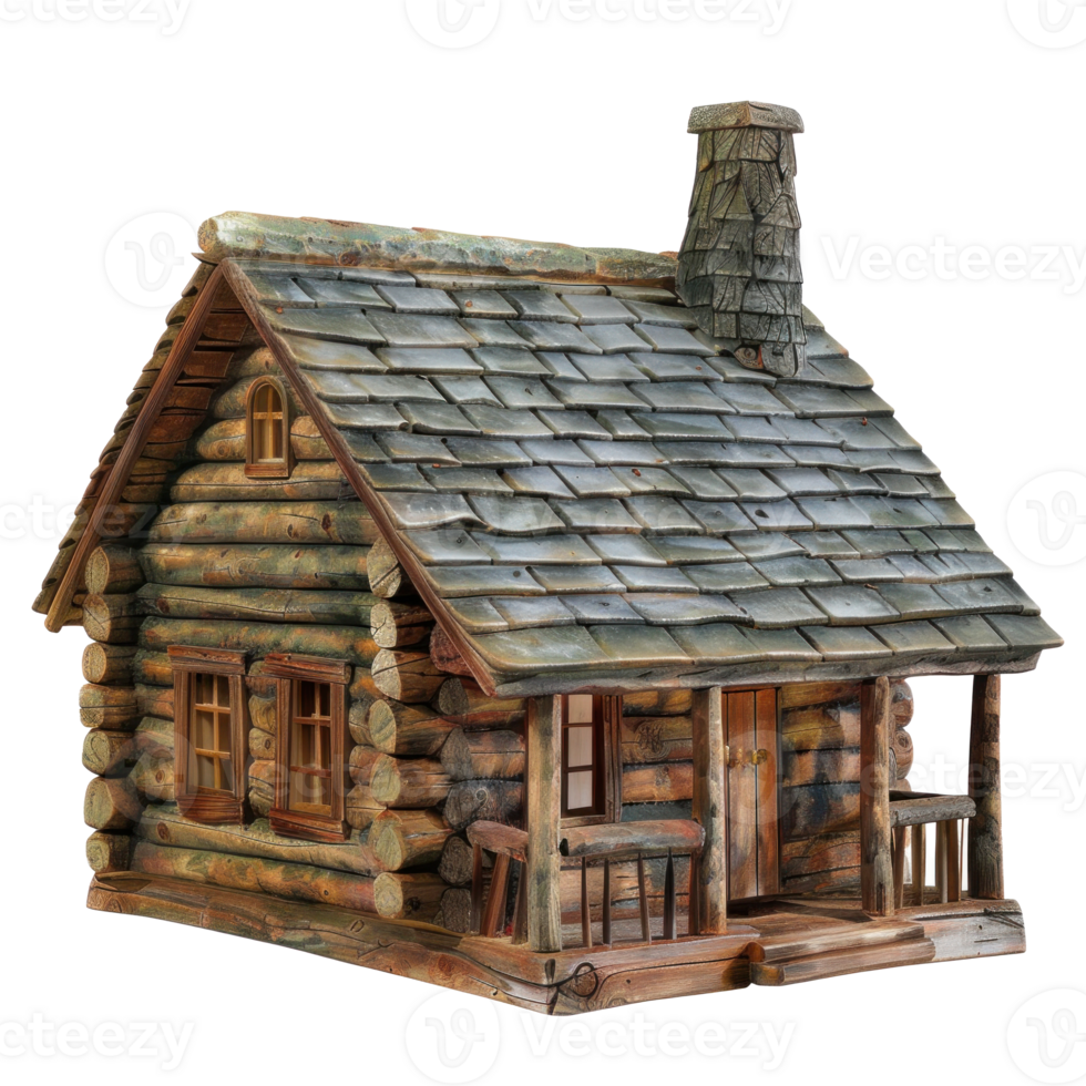 Log Cabin isolate on transparency background png