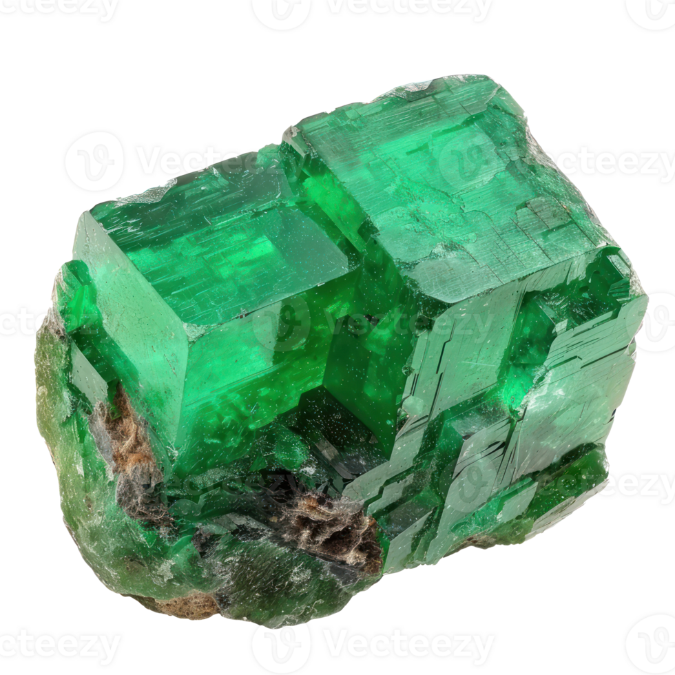 Emerald isolate on transparency background png