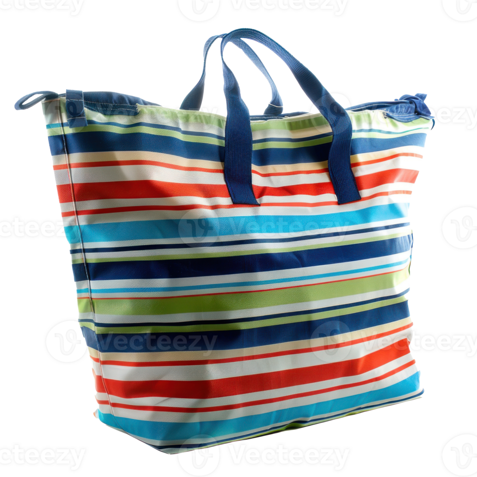 Beach Bag front view full length isolate on transparency background png