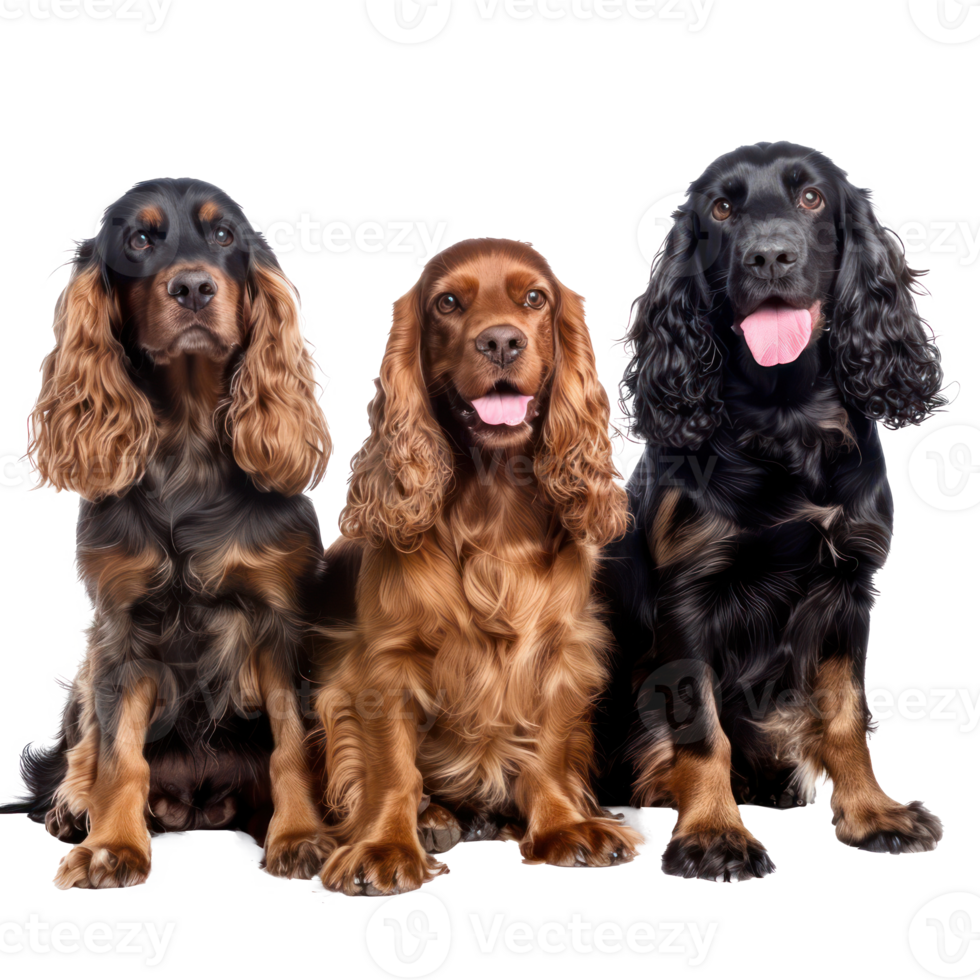 Cocker Spaniels full body isolate on transparency background png
