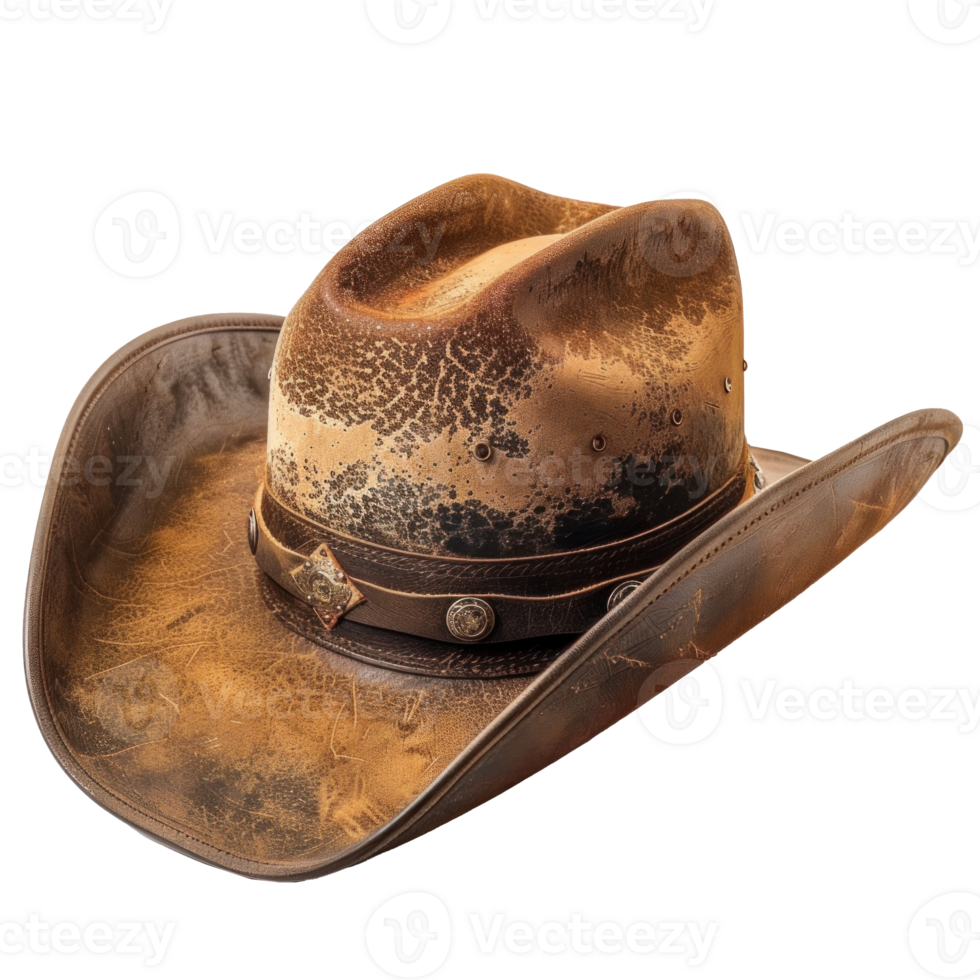 Cowboy Hat front view full length isolate on transparency background png