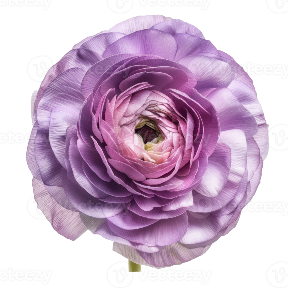 Ranunculus flower isolate on transparency background png