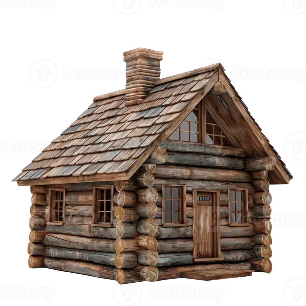 Log Cabin isolate on transparency background png